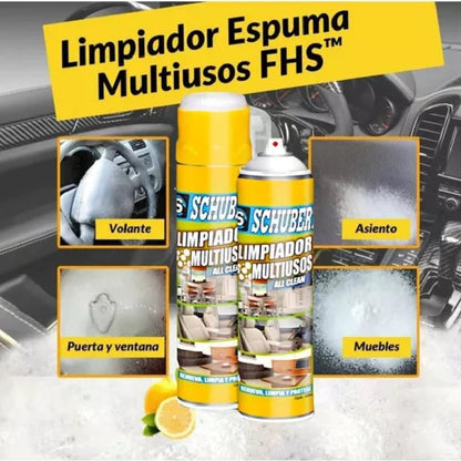 COMBO LIMPIEZA (CEPILLO ELECTRICO 3 CABEZAS + ESPUMANTE MULTI USOS)