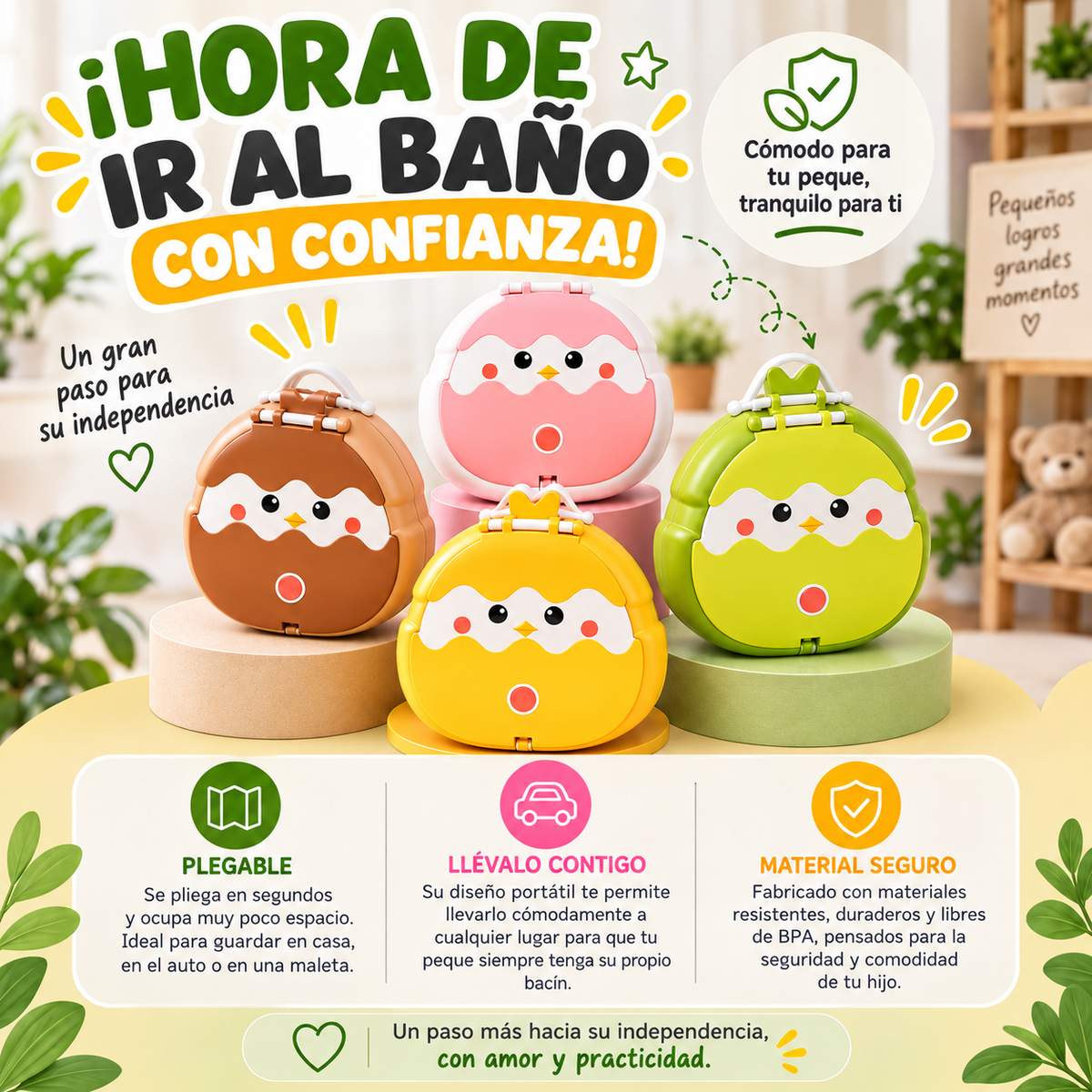 BACIN PLEGABLE PARA NIÑOS + ENVIO GRATIS