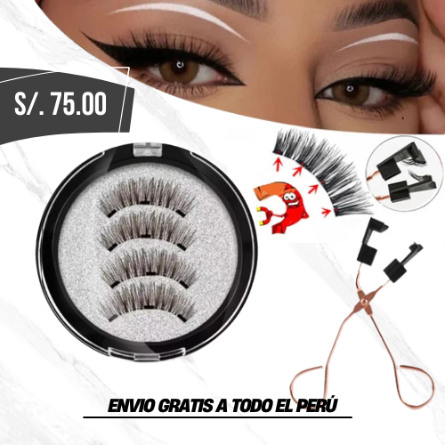 2 PARES DE PESTAÑAS IMANTADAS + APLICADOR DE REGALO