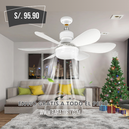 FOCO VENTILADOR AHORRADOR DE 6 ASPAS