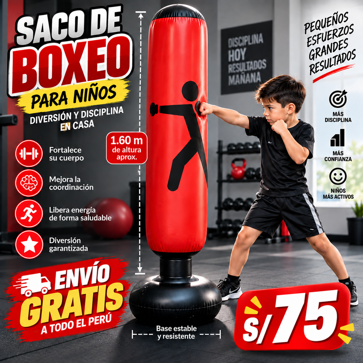 SACO DE BOXEO INFLABLE